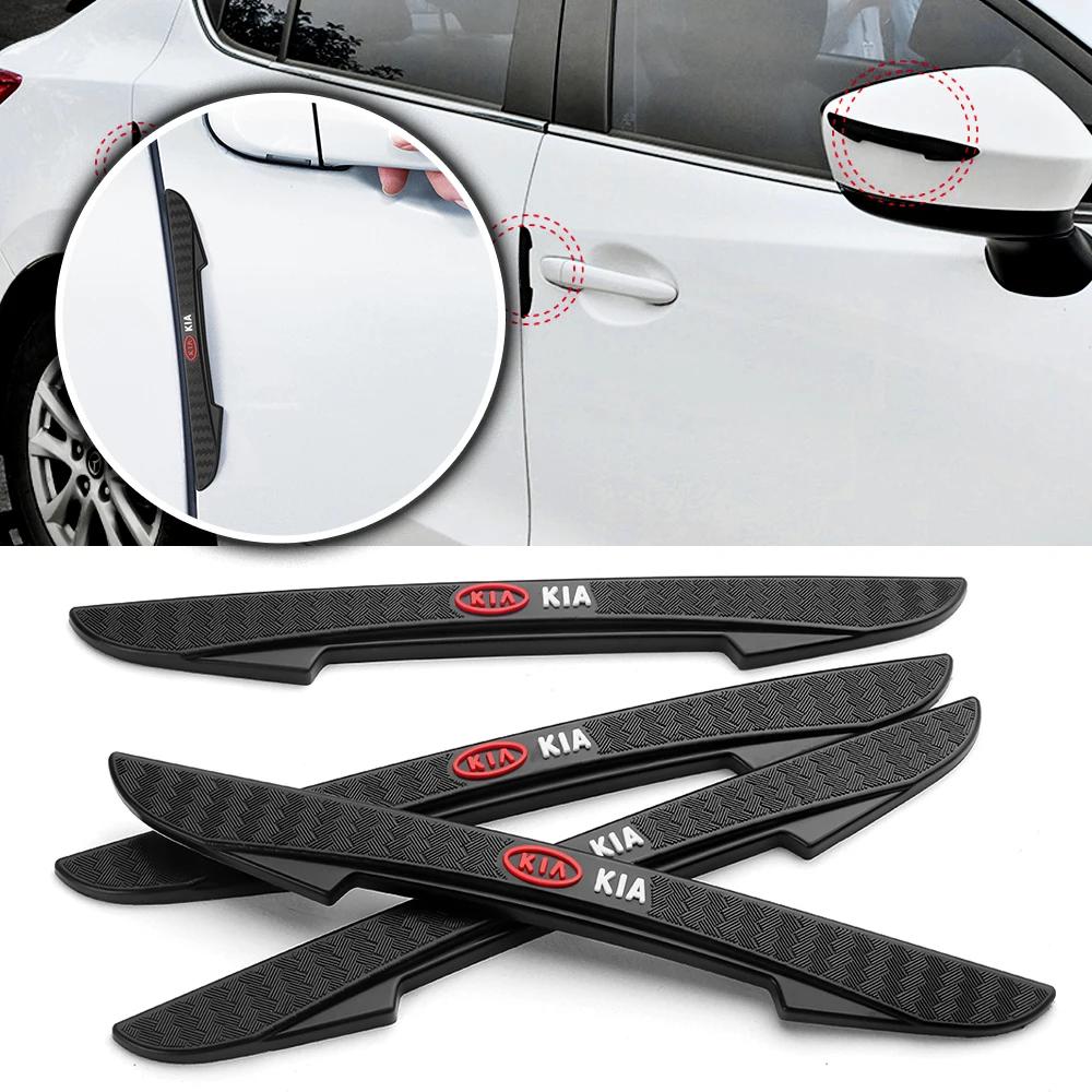 4pcs Rubber Car Door Anti-collision Strip Bumper Protector Stickers For KIA Ceed Rio K3 Optima Cerato Proceed Venga Sedona Forte