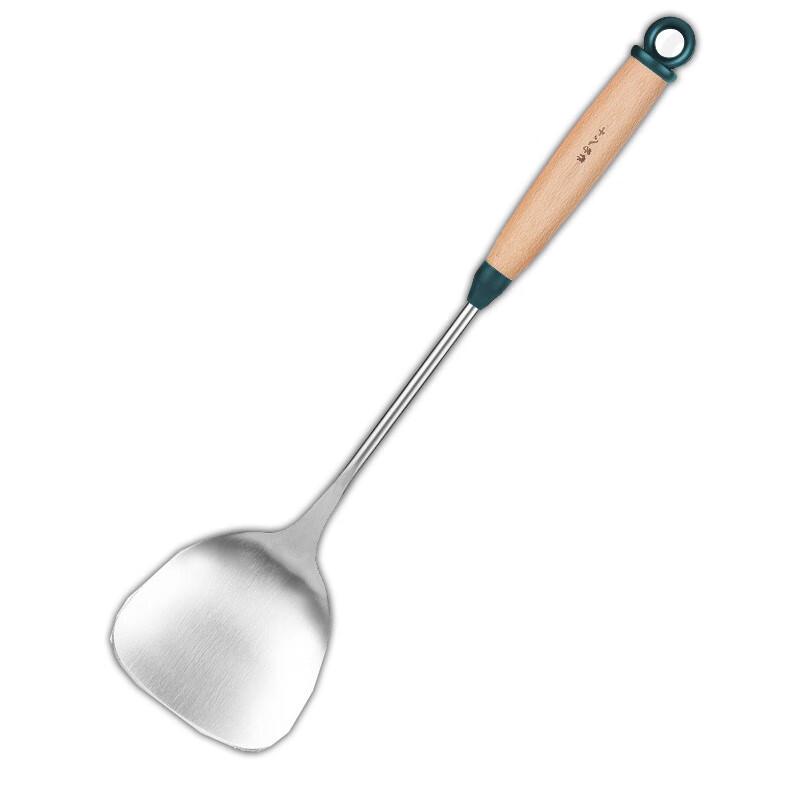 

Shibazi Wooden Handle Stainless Steel Spatula