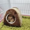 Small Pet 2 Tier Hammock Warm Plush Bed Cage Hideout Toy for Hamsters Chinchillas Squirrels Sleep Easy to Clean