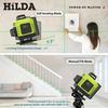 New High-Precision 16-Line Green Laser Level: Wall/Floor-Mountable with Infrared Water Level Function.