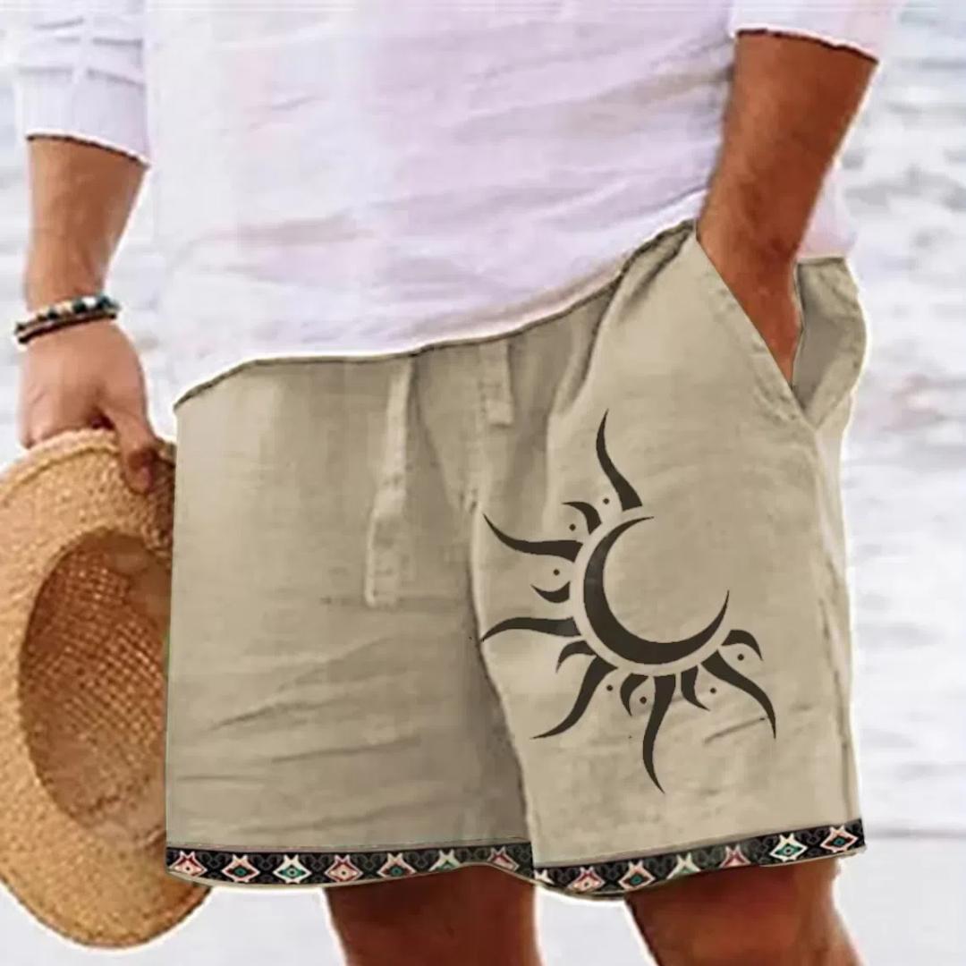 

Чоловічі шорти з 3D-принтом у стилі ретро Хрест Тотем Чоловічі літні дихаючі ретро-шорти Вуличні шорти для фітнесу 2XL