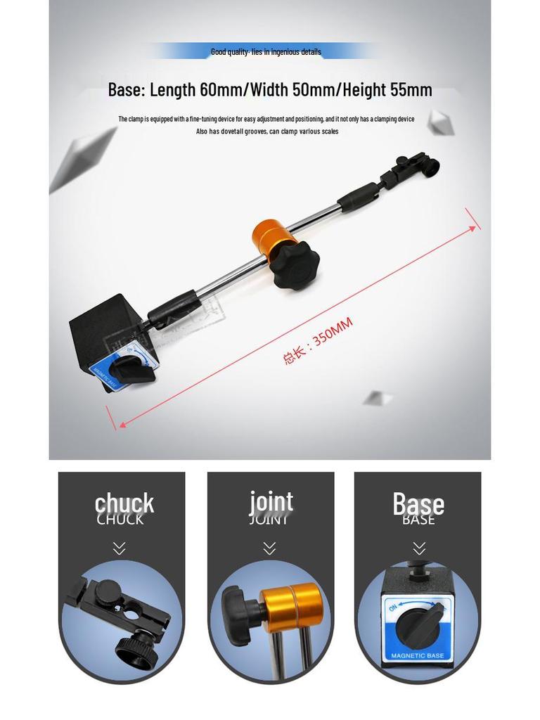 Universal Magnetic Dial Indicator Stand with Strong Magnetic Base