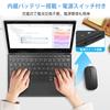 Aobante Bluetooth Keyboard with Touchpad, Rechargeable Wireless Keyboard, Type-C Charging Compatible, Slim and Lightweight Design, Compatible with iPa
