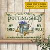 Vintage Garden Sign 12x8 Inch Flat Wall Art Customizable Christmas Gift