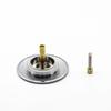 Brass Basin Drain Stopper Pop-up Sink Strainer Waste Plug with Chrome Finish for Bathtub & Floor Application