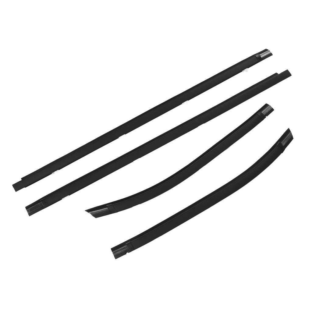 4Pcs Door Window Weatherstrip 68160‑04020 Sturdy Leakage Resistant Window Seal Belt Trim for Tacoma 1995 To 2004
