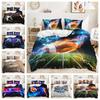 Quilt Cover, Olive Ball Sports Bed Cover, Digital Printing Bedding Three-Piece Set