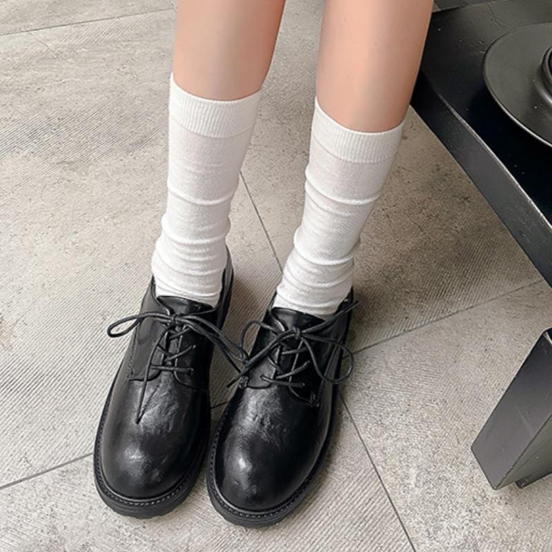 Fashion 2025 New Spring Autumn British Style Leather Women Loafers Mary Jane Retro Buckle Loafers Casual Elegant Soft Ladies Shoes