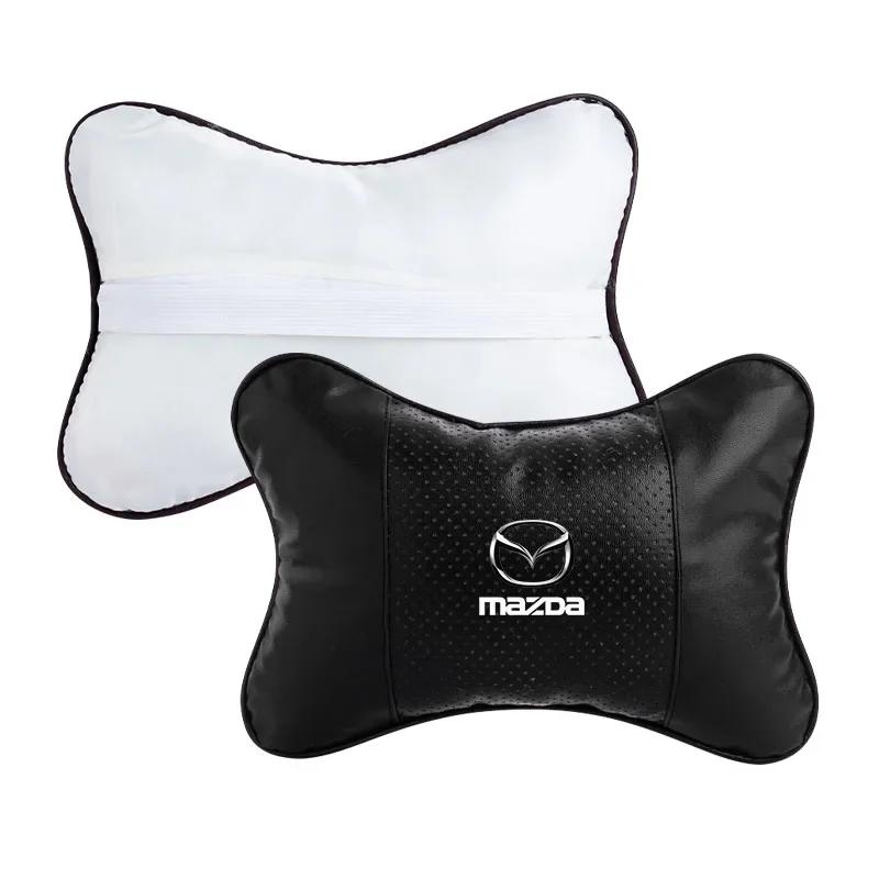 2025 Heißes Auto-Kopfstützen-Lendenkissen Knochenform Rückenlehne Nackenkissen für Mazda 3 5 6 323 626 RX7 CX5 CX7 CX8 CX9 CX30 RX7 RX8 MX