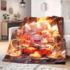 Dragon Ball Z Print Blanket Warm Comfortable Flannel Blanket Suitable for Bedrooms,Sofas, Beds,Chairs,Travel -QIAO12