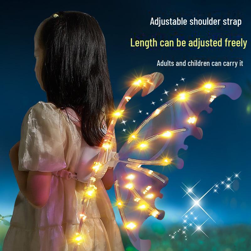 Children's Luminous Butterfly Fairy Wings for Outdoor Stage