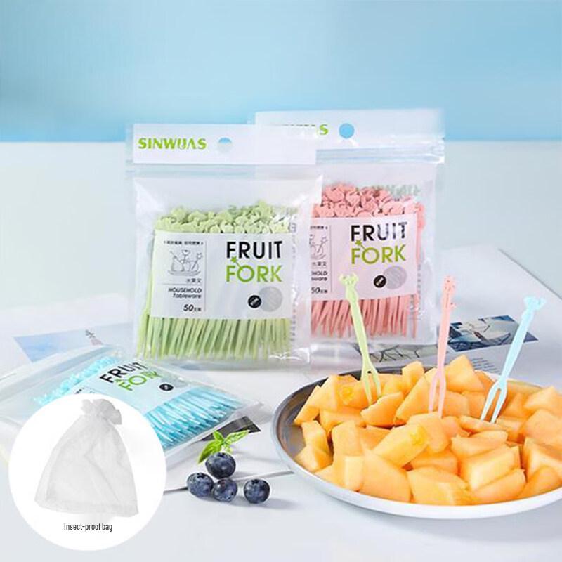Disposable Plastic Fruit Fork Set