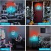 Skull Fire Neon Walls Decorated with Dimmable Halloween LED,USB-powered Men Cave Bar Club Game Room Halloween Party Decorations