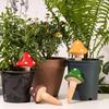 4PCS Terracotta Self Watering Stakes Mushroom Shape Self Watering Globes Plant Watering Stakes Drip Irrigation Watering Devices