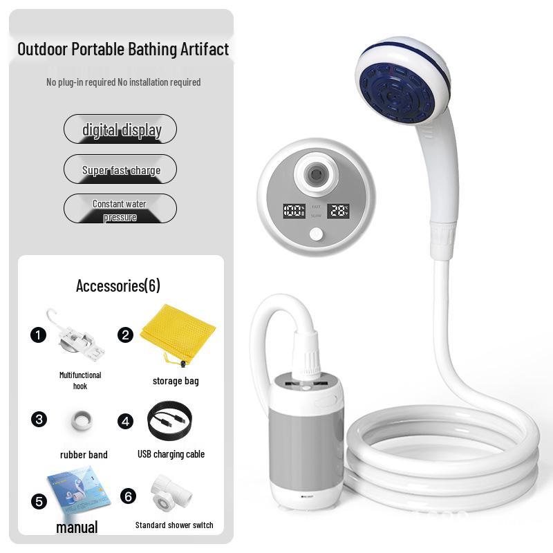 Electric Shower Head for Pet and Outdoor Camping Bathing