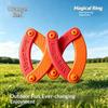 Portable Lightweight Flying Ring Wind Resistant Educational Flying Toys High Speed Folding Boomerangs Kid