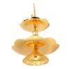 7PCS Metal Gold Cake Stand European Two Tiered Tray 2 Layer Cupcake Stand  Home Kitchen Use