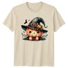 Cute Halloween Pumpkin Witch Unisexs TShirt Kawaii Halloween Gift For Her