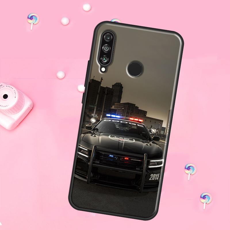 Police Car For Huawei Nova 12i 7i 8i 11i 12s Y73 Y70 Y90 Y60 Y72 Y61 Y91 9 10 SE P30 Pro P40 Lite Case