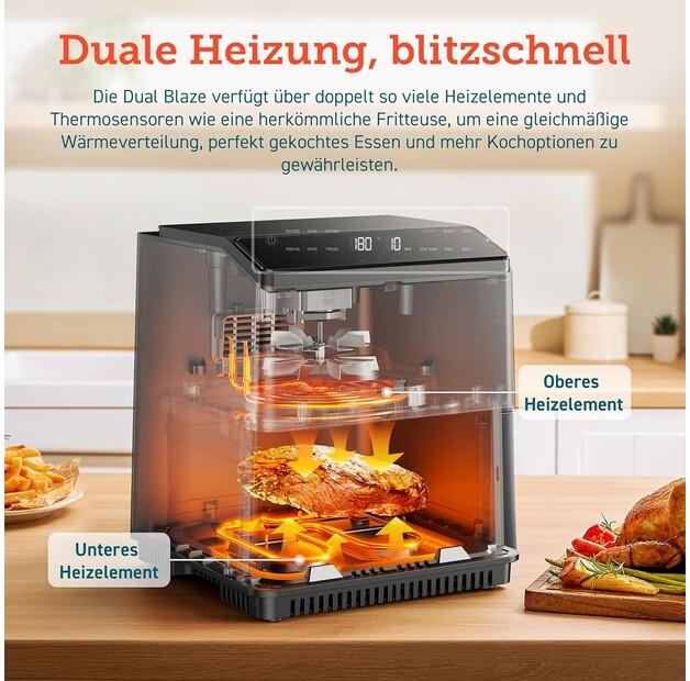 Фритюрница Cosori Dual Blaze 6.4l черная (CAF-P583S)