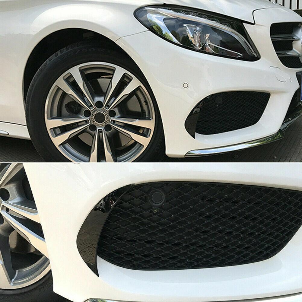 2* For Mercedes Benz W205 C-Class Carbon Fiber Front Bumper Air Vent Cover 15~18