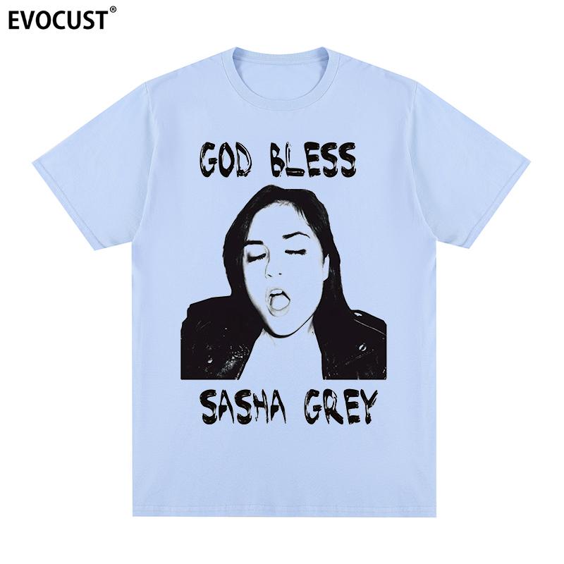 Sasha Grey God Bless tričko Retro Grafické Kawaii Bavlna Pánské tričko Nové TEE TRIČKO Dámské topy