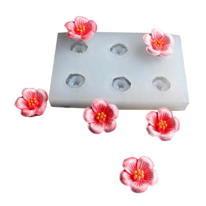 Sugarcraft Cherry Blossom Flower Silicone Mold Fondant Mold Cake Decorating Tools Chocolate Gumpaste Mold Kitchen Baking Tool
