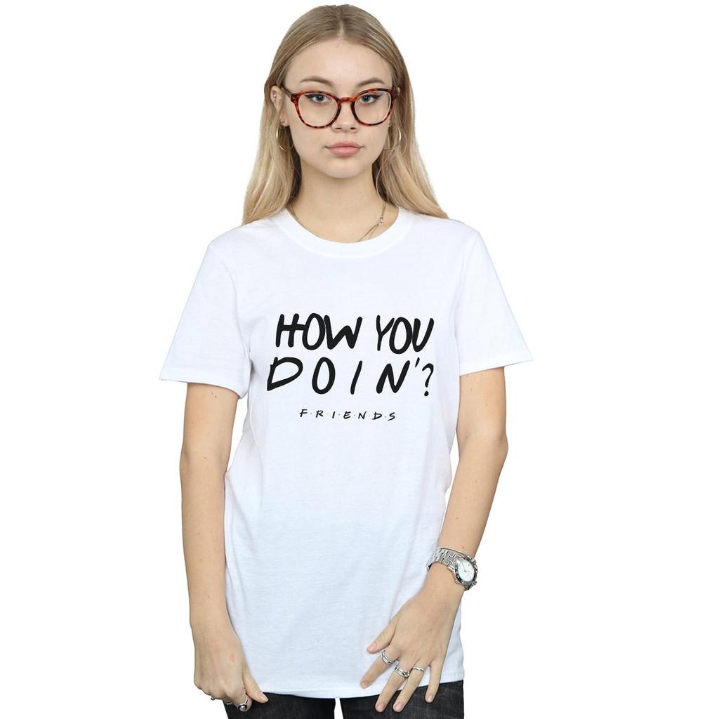 Friends Womens/Ladies How You Doin? Cotton Boyfriend T-Shirt