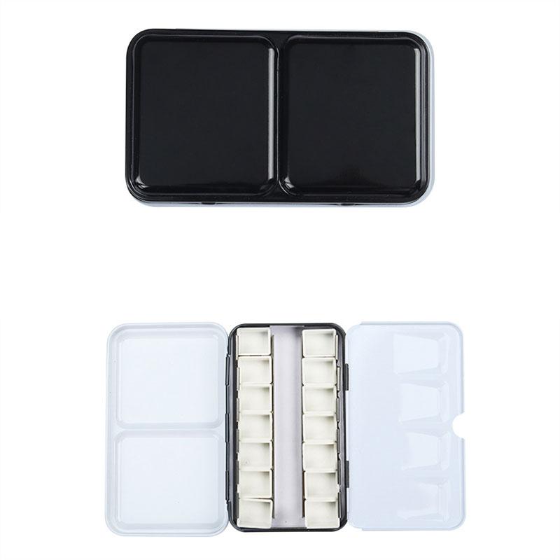 Half Pan Watercolor Tray Paint Tin Box Empty Palette Painting Storage Paint Tray