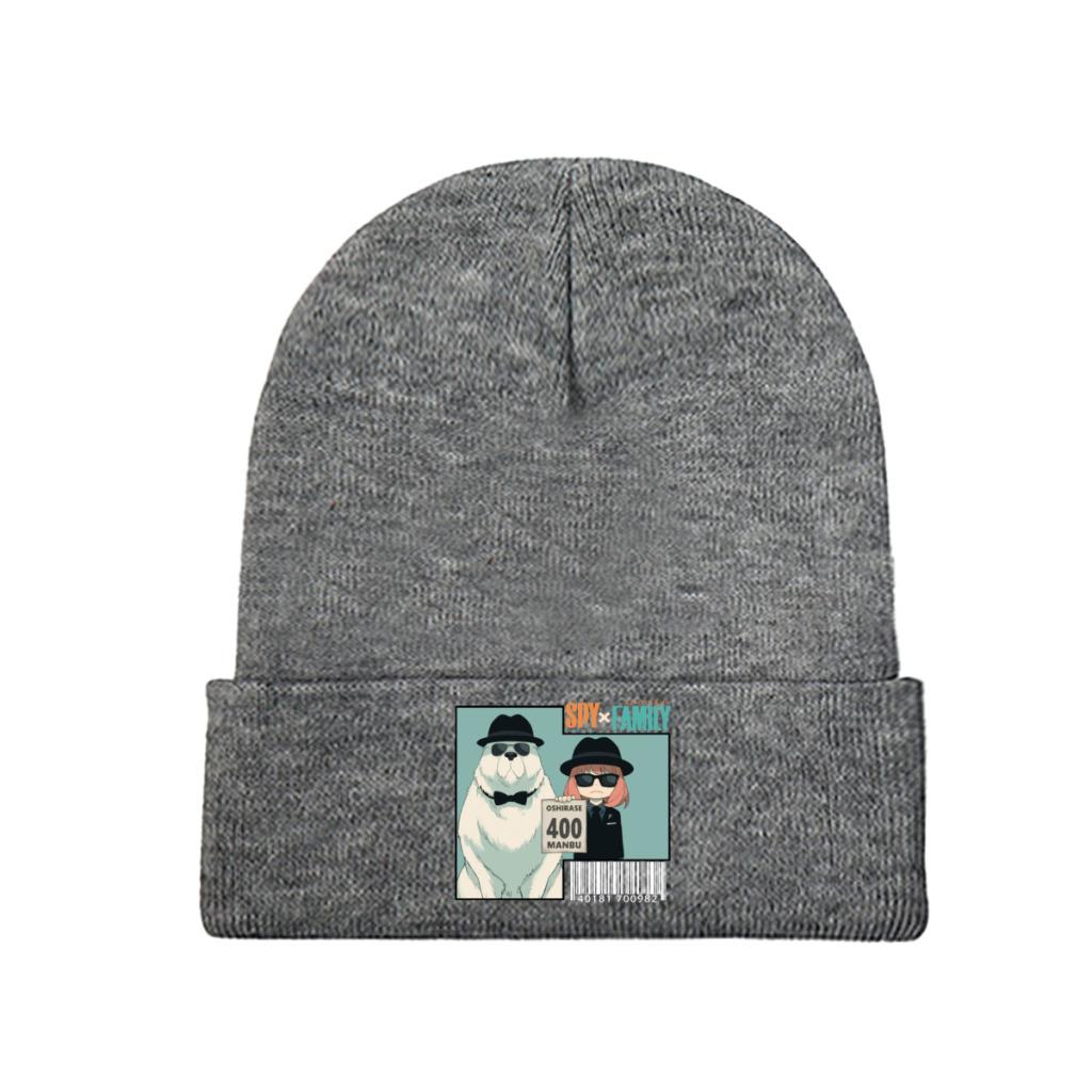 SPY X FAMILY  Anya Heh Knitted Caps for Women Unisex Beanie Winter Hats Polyester  Warm Melon Cap