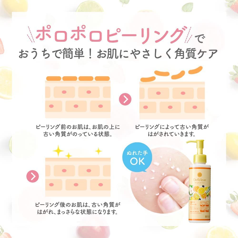 DET Clear Bright Peel Peeling Jelly Fruit Made in Japan & (Mixed Scent), 180mL, (Exfoliating/Pore Care)