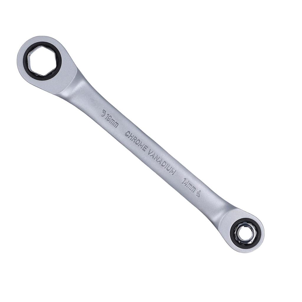 72 Tooth Ratchet Wrench Set Fixed Double Head 14 19mm Socket Multi Functional Torsion Tool
