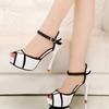 Fashion Fashion Plus Size Woman Shoes 2025 Summer New Fish Mouth Shaped Heels Simple Women's Sandals Versatile Women High Heels Sandals