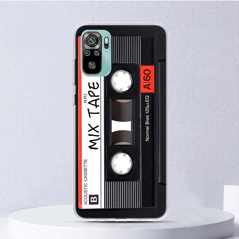 Vintage Magnetic Old Tape Cassette Soft Case For Xiaomi Redmi Note 14 13 12S 11S 10S 12 Pro Plus Phone Cover 11 10 11E 11T Note1