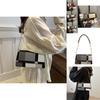 Trendy Fashion Contrast Color Small Square Bag For Women Stylish Summer Handbag