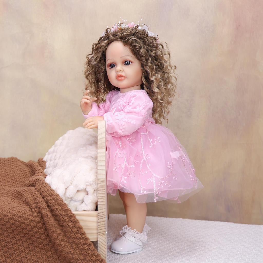 55cm Reborn Babies Doll Full Silicone Vinyl Girl Newborn Dolls Reborn Girl Gifts Early Educational Playmate KEIUMI Toy