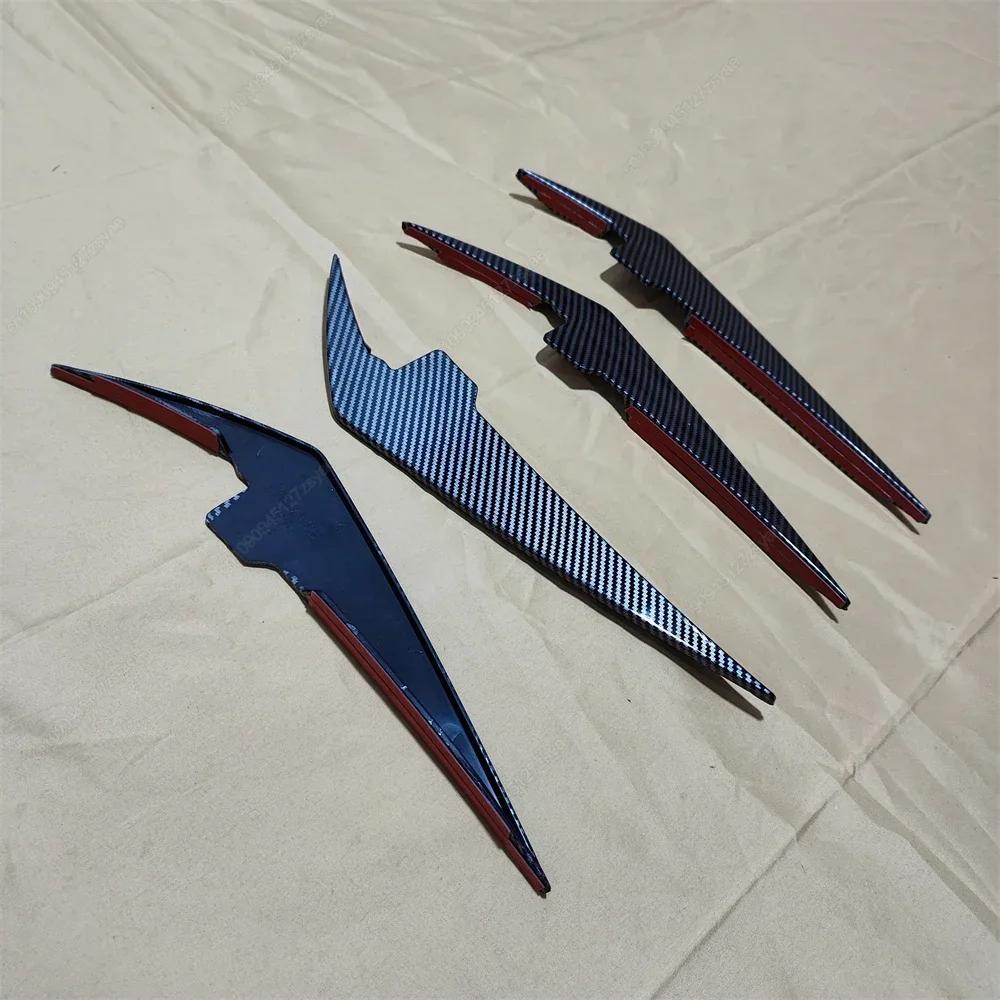 For BMW G20 G21 318i 320i 330i M340i 2022-2024+ LCI M-Sport Car Front Bumper Canards Front Lip Spoiler Splitter Trim Sticker