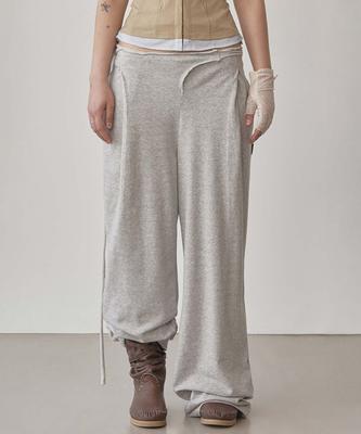 SCULPTOR Wrap Sweatpants Melange Gray