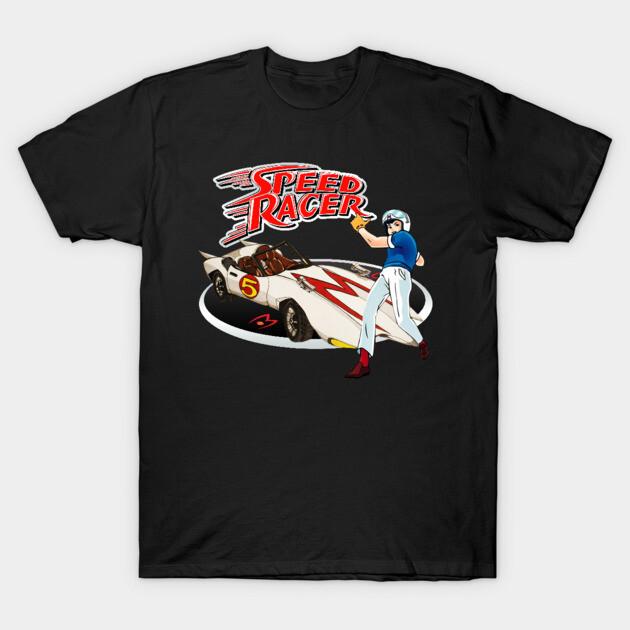 Asian Size Cotton Unisex Tshirt Print T-shirt Go Speed Racer Go Go!!! T-shirt No-Cut Print Regular Fit
