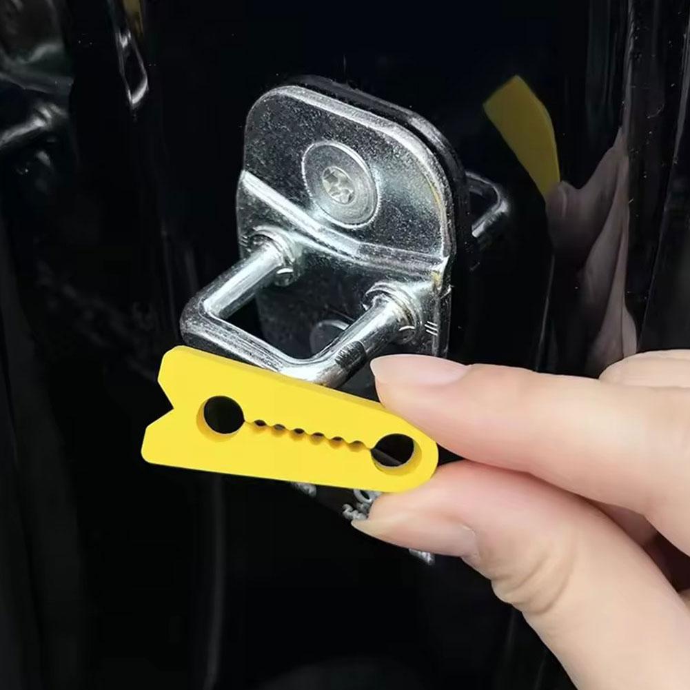 4PCS Car Door Lock Cover Pad,Silicone Car Door Latch Covers Shock Absorber Pad,Universal Cars Doors Lock Protector for Truck/SUV