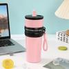 Water bottle Stainless steel thermal insulation straw cup Large capacity accompanying cup Water cup Support LOGO