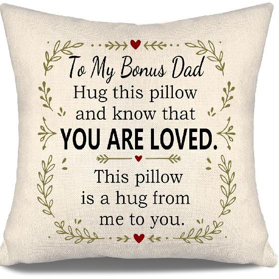 Daughter Hug This Pillow and Know That You Are Loved This Pillow Is A Hug from Me To You Throw Pillow Covers for Daughter from Mom Dad Birthday Gift