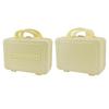 14in Cosmetic Box Suitcase Design Vintage   Large Capacity Portable ABS Makeup Bag for Women Girls Travel