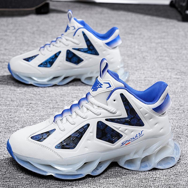 Autumn sports and leisure shoes breathable soft-soled running shoes fly-woven thick-soled dad shoes 39