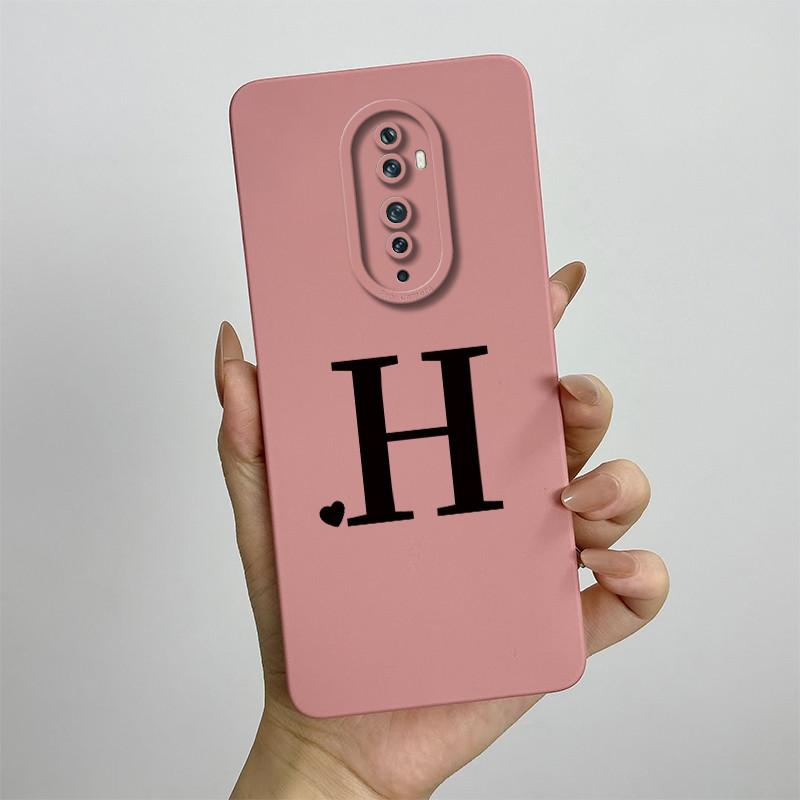 

For OPPO Reno2 F Case oppo Reno2z Phone Case Oppo Reno 2 Case CPH1989 CPH1907 Cute Letters Square Silicone Shockproof Back Cover OPPO Reno2F