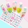 Decals Art Decorations Sticker Exquisite Design 3D Nail Art Stickers Cute Bear Decorations Sticker