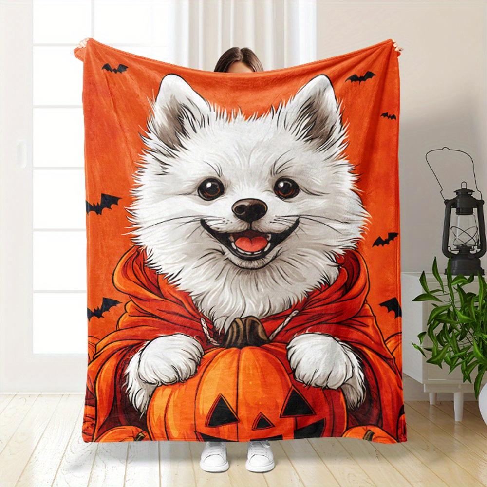 Cozy & Cute Dog-Themed Throw Blanket - Soft, Warm, and Lightweight Plush Fleece for Sofa, Bed, and Travel, Throw Blanket for Cou