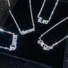 Fashion Twelve Zodiac Super Flash Rhinestone Inlay Necklace Sweater Chain Pendant
