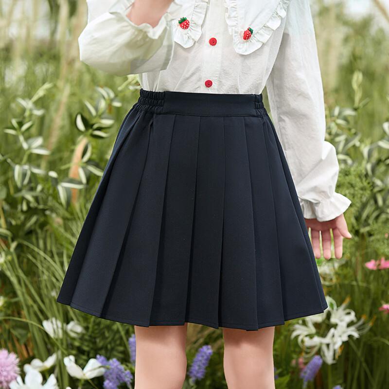 Xiaoyinman Girls Preppy Pleated JK Skirt 160