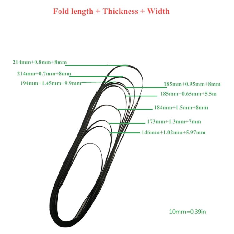 2Pack Turntable Belt Rubber Flat Drive Belt for Record Player Replacemen